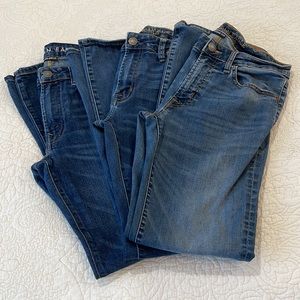 3 Pairs American Eagle Jeans